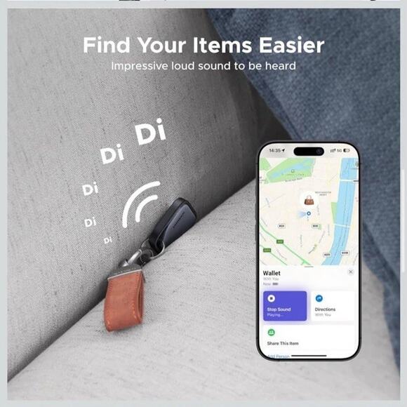 🔥UGREEN FineTrack BT Tracker Tag Smart Finder Apple Devices Compatibility NWT🔥 - Picture 4 of 9